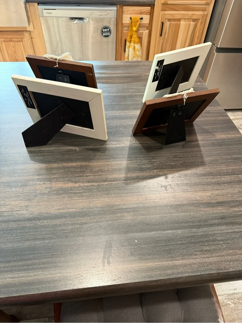 Reserved for Family Rustic Cream Table Frame Set